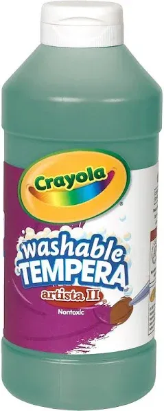 Crayola Artista II Liquid Washable Tempera - Blue, 16 oz bottle