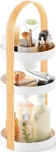 1015098-668 - BELLWOOD Cosmetic Stand, White/Natural