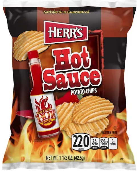 Herr Foods Hot Sauce Potato Chips