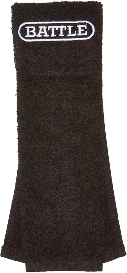 Battle Football Player Towel, Black, One Size