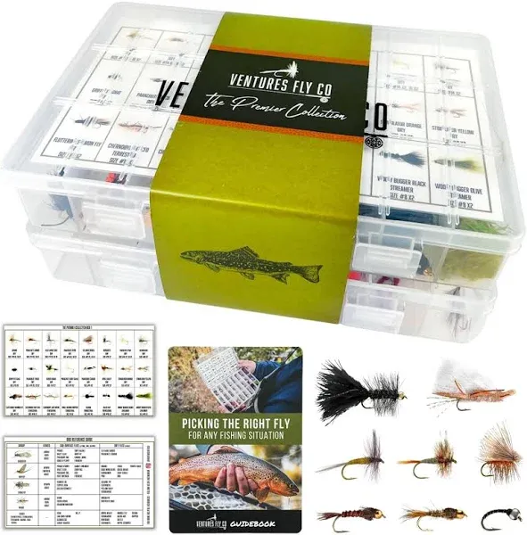 Ventures Fly Co. Premium Hand Tied Fly Fishing Flies Assortment