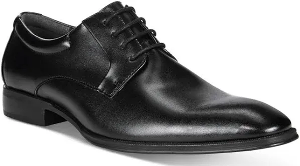 Alfani Mens Andrew Faux Leather Memory Foam Derby Shoes Black 7 Medium (D)