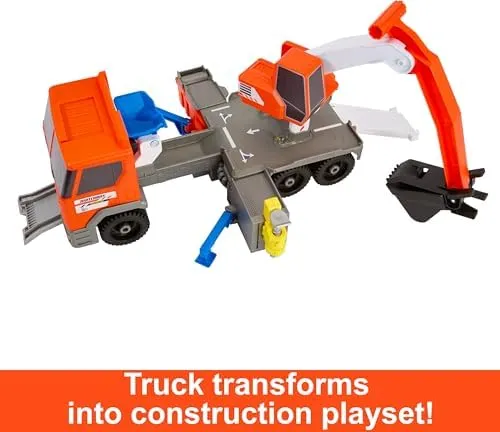 Matchbox Action Drivers Transforming Excavator