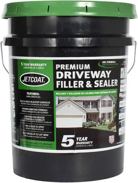 Jetcoat 4.75 gal 5-Year Premium Driveway Filler & Sealer