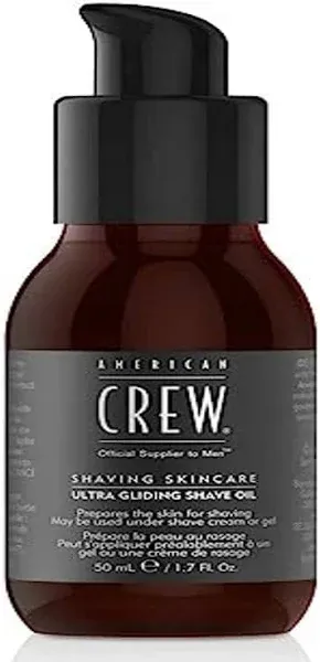  AMERICAN CREW FOR MEN ULTRA GLIDING SHAVE OIL 1.7 OZ SHAVING SKINCARE SKIN PREP