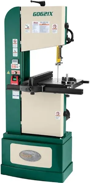 Grizzly G0621X 13-1/2" 1-1/4 HP Vertical Wood/ Metal Bandsaw