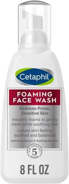 Cetaphil Foaming Face Wash for Redness Prone Skin - 8 fl oz