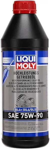 LIQUI MOLY transmission oil high performance transmission oil (GL4+) SAE 75W-90 VW 501.50 