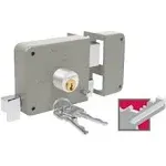 Truper 43583 / CS-70DB - Right Rim Deadbolt Rim Door Lock Set Standard Key