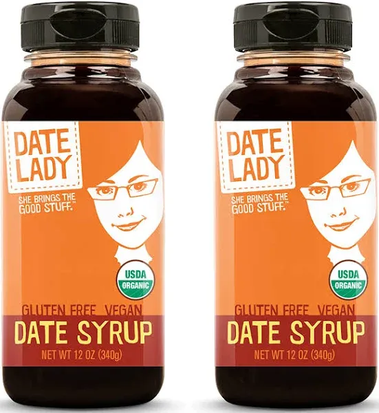 Date Syrup by 12 Ounce Squeeze Bottles | (2-Pack) | Organic, Vegan, Paleo, Gl...