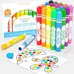 Dot Markers, 20 Colors Washable Markers for Toddlers,Bingo Daubers Supplies K...