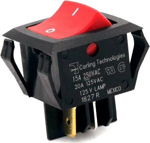 Carling On Off Illuminated Rocker Switch