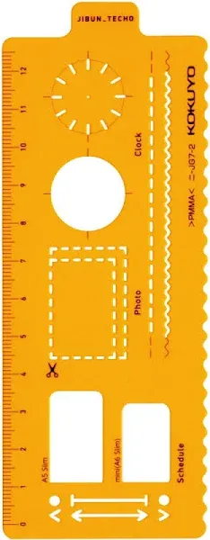 Kokuyo notebook accessory template ruler plan Ver. Two -JG7-2 Japan