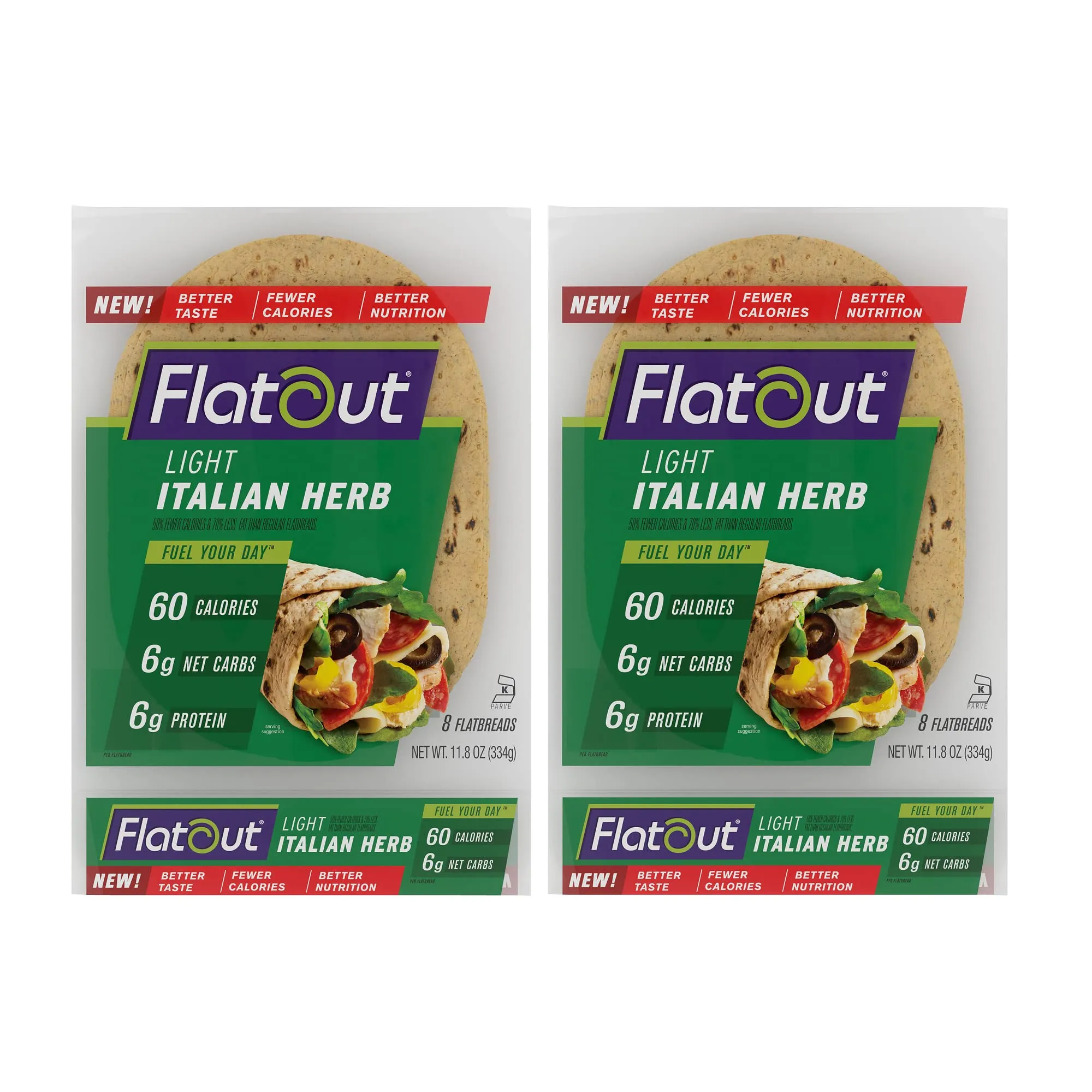 Flatout Light Italian Herb Wraps Flatbread