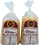 Amish Country Popcorn 2 - 2 lb Bags Mushroom Popcorn Kernels Old Fashioned with Recipe Guide