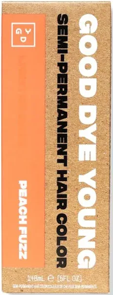 Good Dye Young “PEACH FUZZ” Orange Semi Permanent Hair Dye Color Punk Sealed NIB