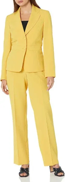 Le Suit Women's 2PC Notch Collar Pant Suit