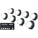 Xprite White Covert 8 Series Hide-A-Way LED Strobe Lights