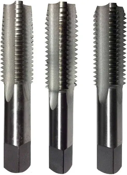 Brixwell TSLH4F14716 7/16"-14 HSS Metric 4 Flute Bottoming Hand Tap 7/16"-14 Size 2-3/8" Overall Uncoated (Bright)