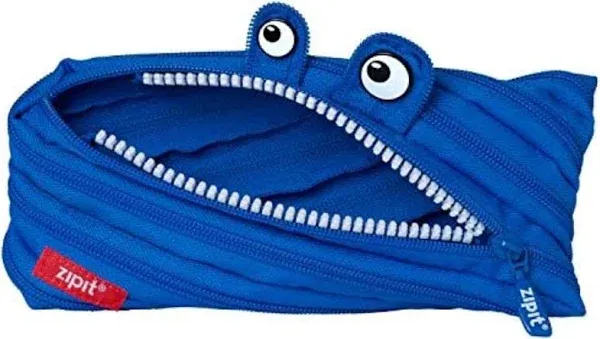 ZIPIT Monster Pencil Case for Kids | Pencil Pouch for School, College and Office | Pencil Bag for Kids (Orange)