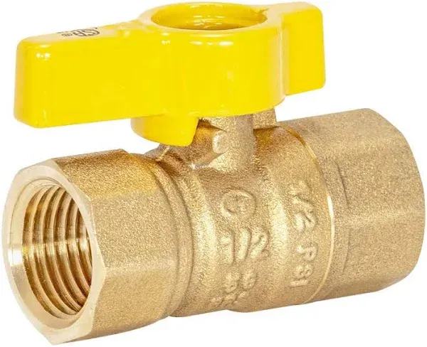 Zoro Select 60009 Manual 2-Way Ball Valve,Ips,Bras<wbr/>s