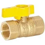 GRAINGER APPROVED 60009 Manual 2-Way Ball Valve,IPS,Bras<wbr/>s 499A73