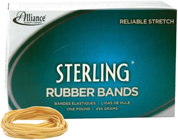 Sterling Rubber Bands, Size 31, 0.03" Gauge, Crepe, 1 Lb Box, 1,200/bo