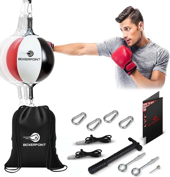 Double End Bag Boxing Ball - PU Leather Double End Boxing Speed Bag - Punching -