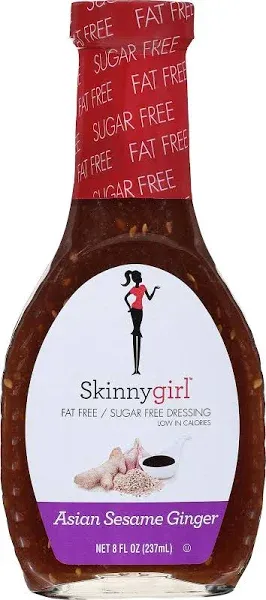 Skinnygirl Fat Free Sugar Free Asian Sesame Ginger Salad Dressing 8 fl oz