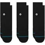 Stance Icon Quarter 3 Pack - Black - Socks