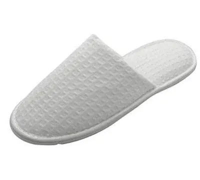 Womens Cotton Waffle Lightweight House Slippers With Memory Foam, Washable Home Slippers,Indoor Comfy Bedroom Cozy Slippers Slip On