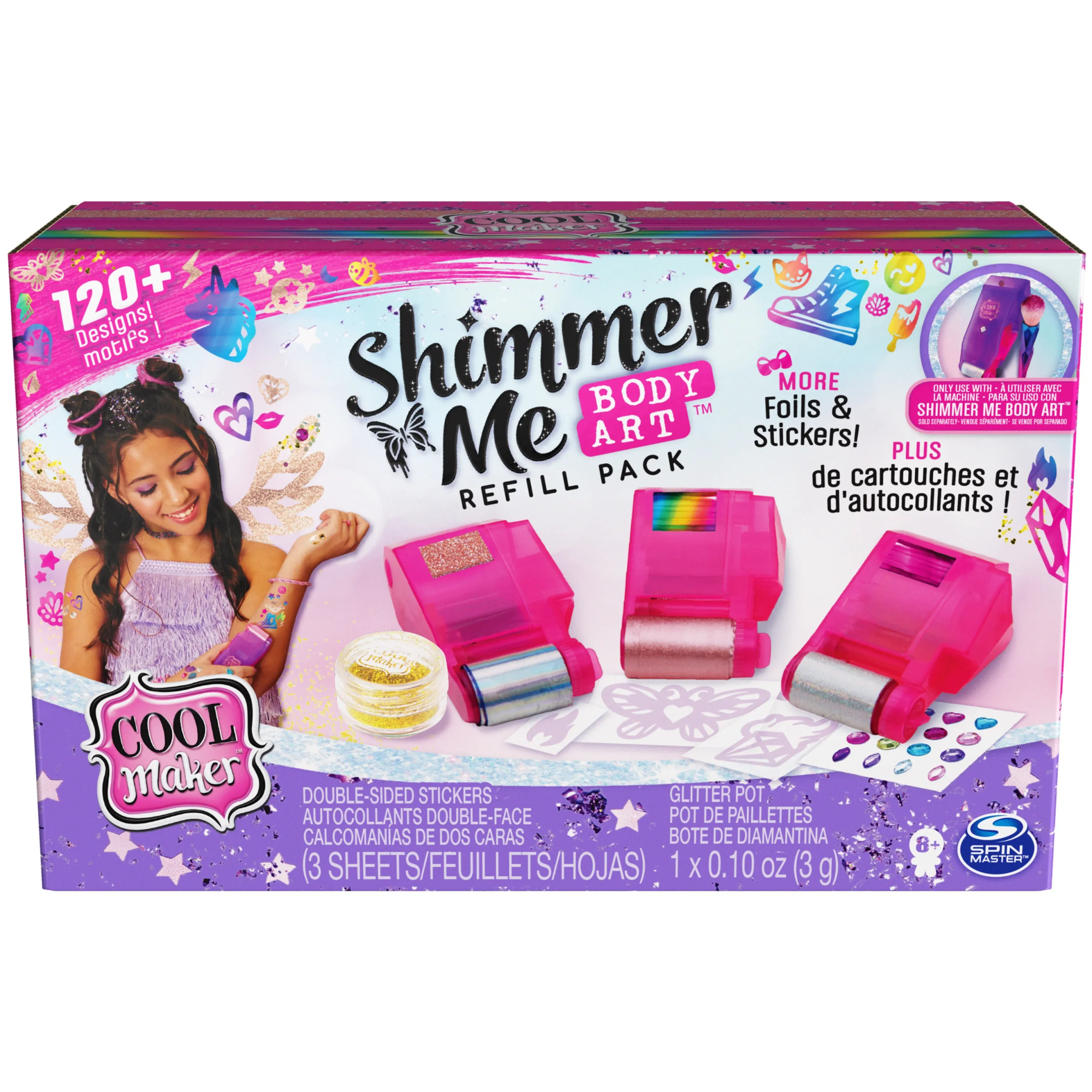 Cool Maker Shimmer Me Body Art Refill Pack