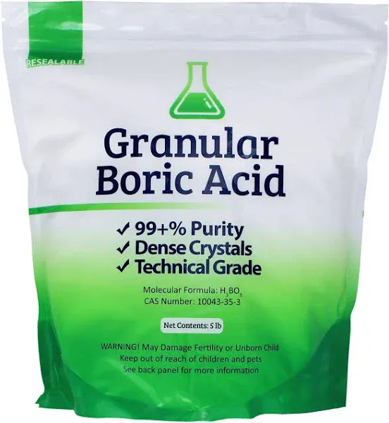 5 lb Bag of Granular Boric Acid