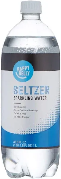 Amazon Brand Happy Belly Seltzer Sparkling Water