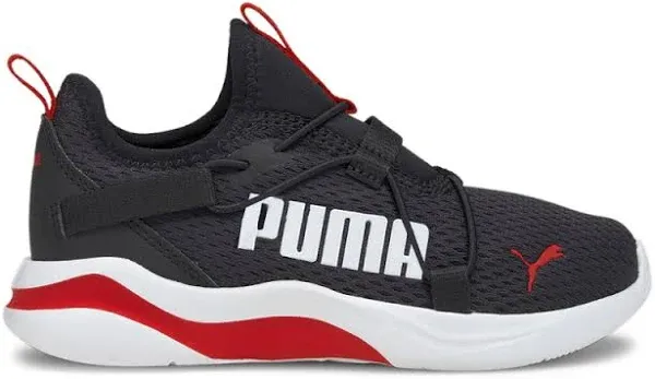 Puma Softfoam Rift Slip On Pop Kids Sneakers US Size 11.5c In Black And Red