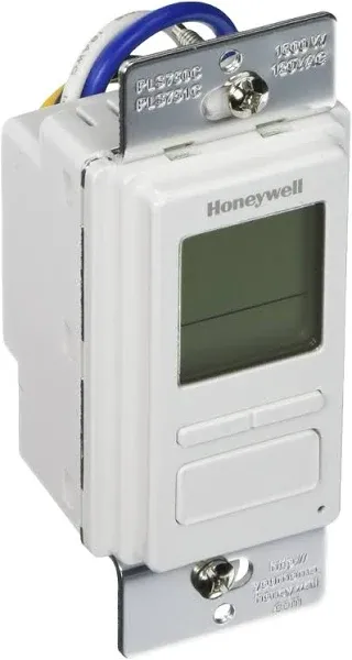 Honeywell PLS750C1000 Timer Switch with Sunrise Sunset Single or 3 Way