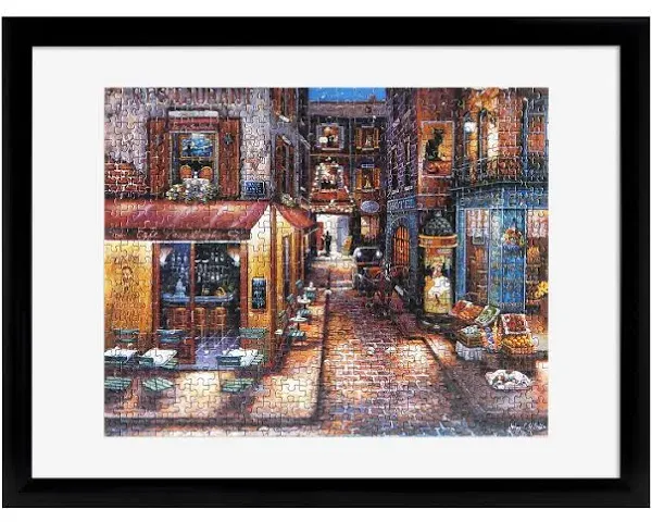 Frame for Puzzles, Black, 24 x 30 in or smaller