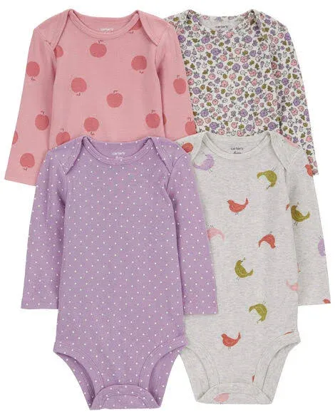 Carter's Baby Girls Long-Sleeve Original Bodysuits