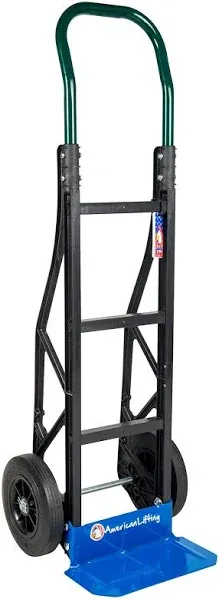 American Lifting 600 lb Capacity Ultra Lightweight Super Strong Nylon Convertible Hand Truck & Dolly