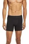 Tommy John Men's Second Skin Trunks, Black, Medium