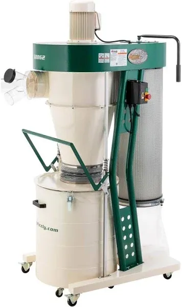 Grizzly G0862 3 HP Portable Cyclone Dust Collector