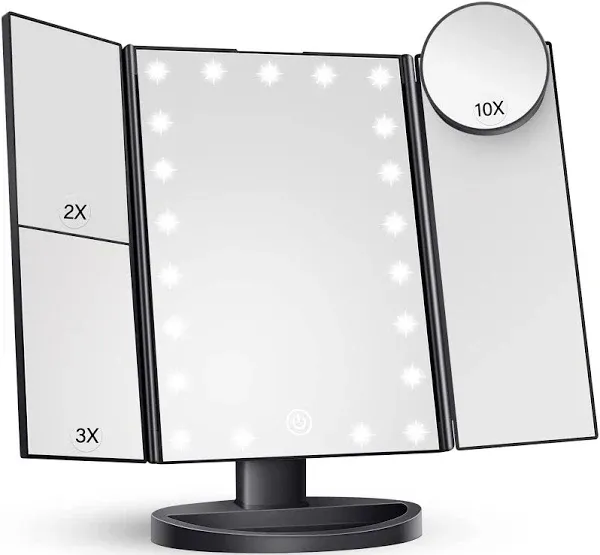 HUONUL Makeup Mirror Vanity Mirror with Lights 2X 3X 10X Magnification