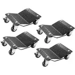 Bentism Car Dolly Wheel 4 Pcs 6000lb Steel Tire Dolly Heavy Duty Skate Auto Repair Dolly Each for 1500lb