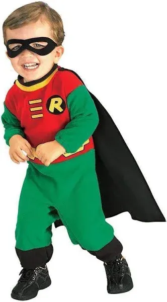 Rubie's baby boys Teen Titans Robin Romper Costume, As Shown, 1 - 2 Years US