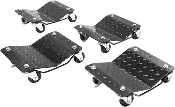 VEVOR Wheel Dolly 6000 lbs/2722 kg Car Moving Dolly Wheel Dolly Car Tire Stake Set of 4 Piece