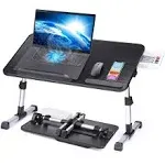 Slendor Laptop Desk Adjustable Laptop Stand Foldable Bed Table Portable Lap Desk Folding Notebook Stand Reading and Writing Holder Breakfast Tray