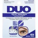 DUO Quick-Set Clear False Strip Lash Adhesive, Dries Invisible, 0.18 oz, 2-Pack