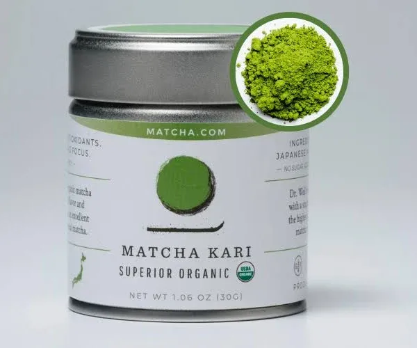 Dr. Weil Matcha Kari - Organic Matcha Green Tea Powder - 100 Grams - Japanese Barista Grade Matcha