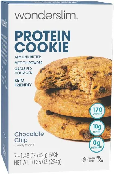 Wonderslim Chocolate Chip Protein Cookie