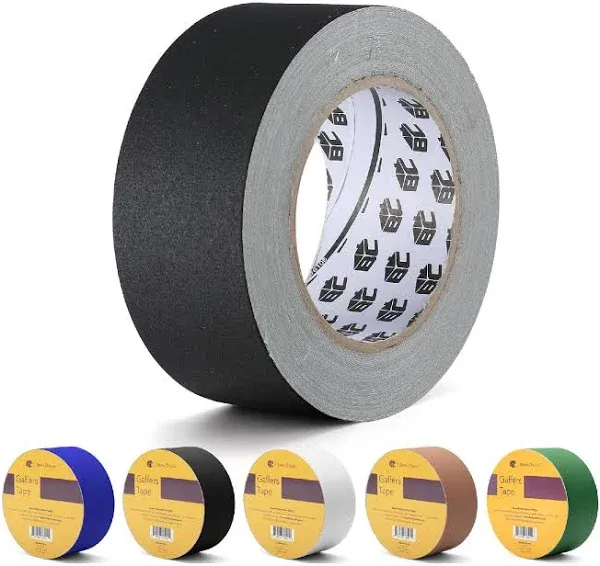 Bates- Gaffers Tape 2 Inch x 23 Yard, 4 Pack, Black Tape, Black Gaff Tape 2 Inch, Black Gaffer Tape 2 Inch, Gaffing Tape, Floor Tape, Gaffers Tapes, Cord Tape, Gaffer's Tape, Stage Tape